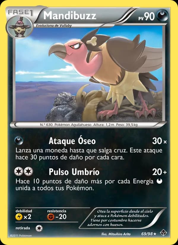 Mandibuzz card in Spanish