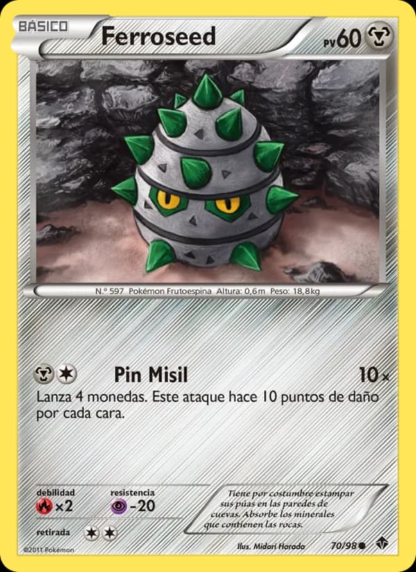 Ferroseed card in Spanish