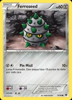 Ferroseed card in Spanish