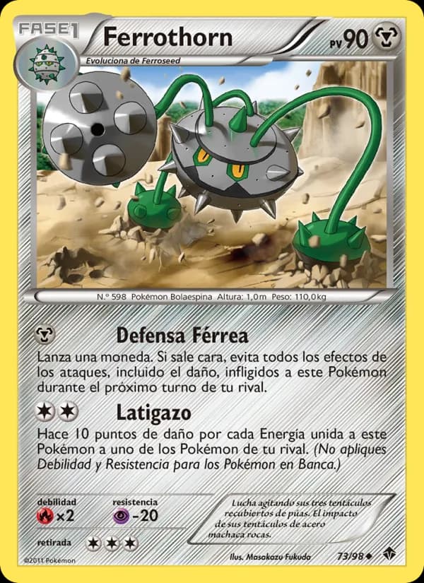 Ferrothorn card in Spanish