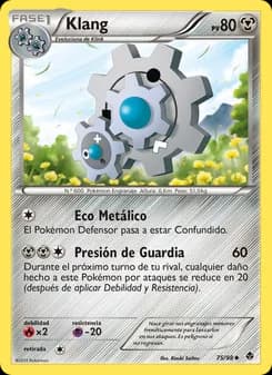 Klang card in Spanish