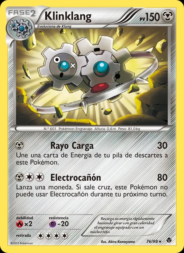 Klinklang card in Spanish