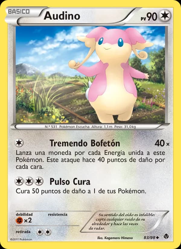 Audino card in Spanish