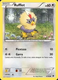 Rufflet card in Spanish