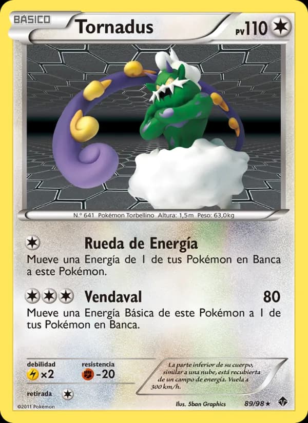 Tornadus card in Spanish