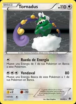 Tornadus card in Spanish