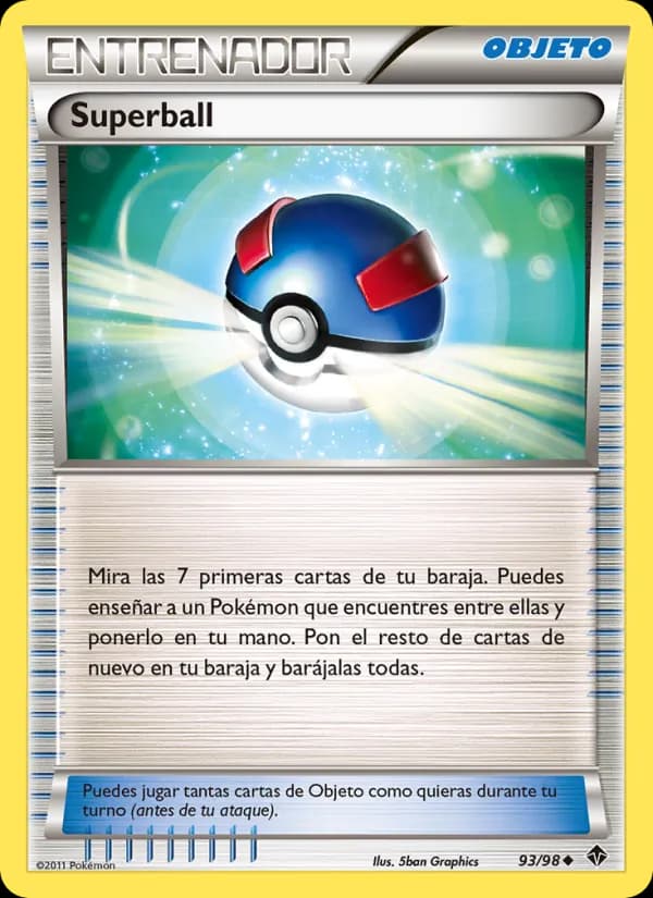 Superball card in Spanish