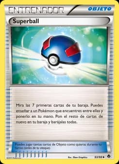 Superball card in Spanish