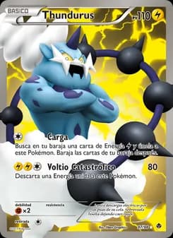 Thundurus card in Spanish