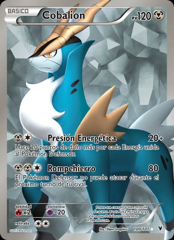 Cobalion card in Spanish