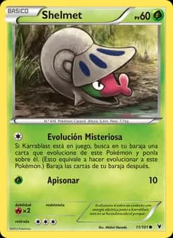 Shelmet card in Spanish