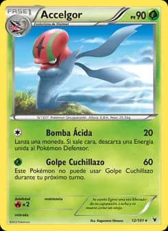 Accelgor card in Spanish