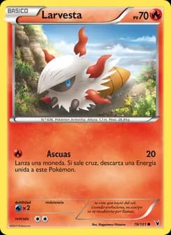 Larvesta card in Spanish