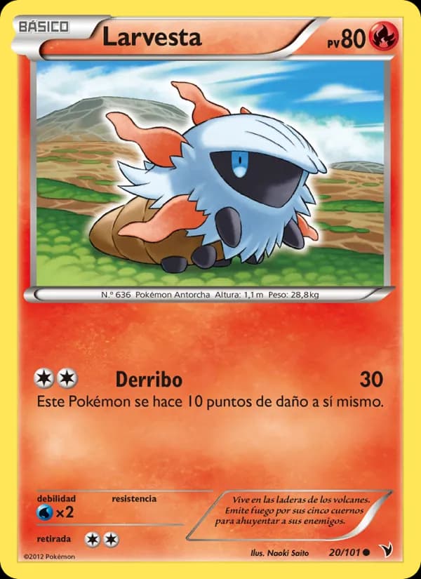 Larvesta card in Spanish