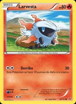 Larvesta card in Spanish