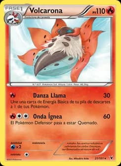 Volcarona card in Spanish