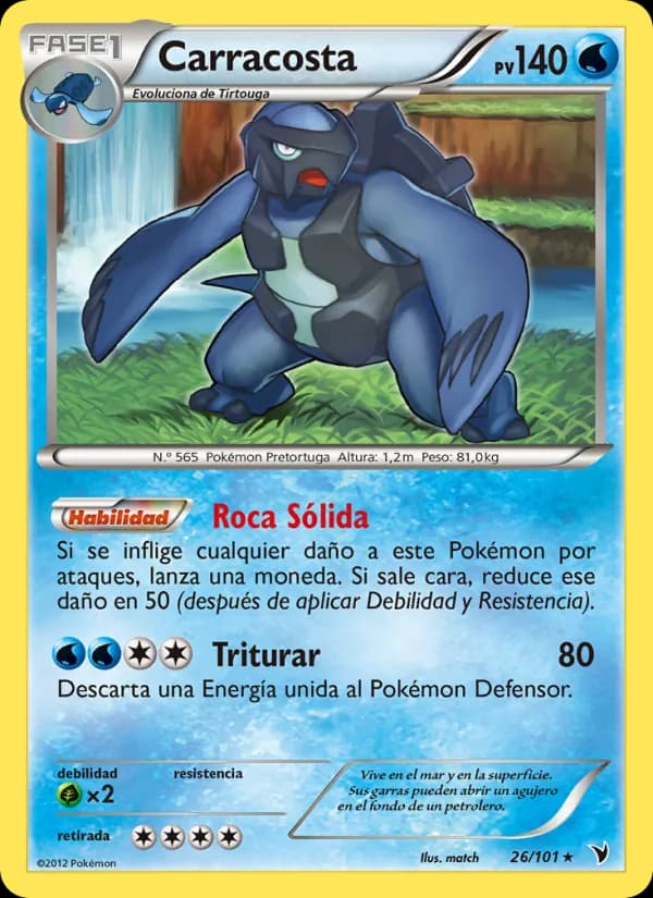 Carracosta card in Spanish