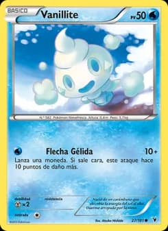 Vanillite card in Spanish