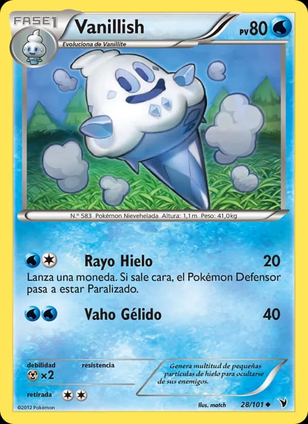 Vanillish card in Spanish