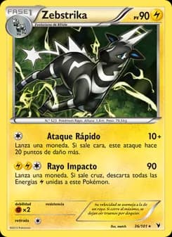 Zebstrika card in Spanish