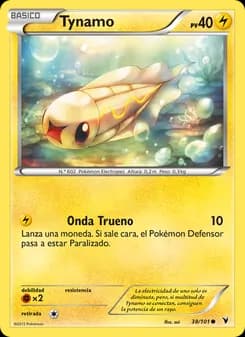 Tynamo card in Spanish