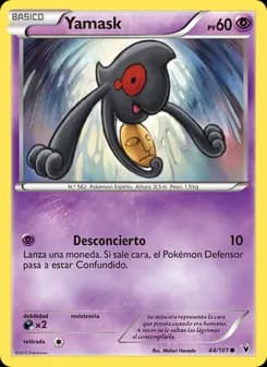 Yamask card in Spanish