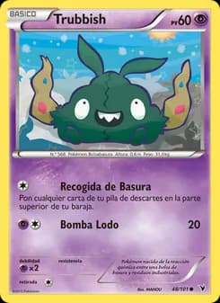Trubbish card in Spanish