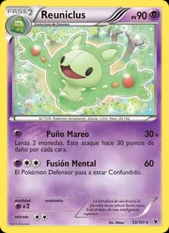 Reuniclus card in Spanish