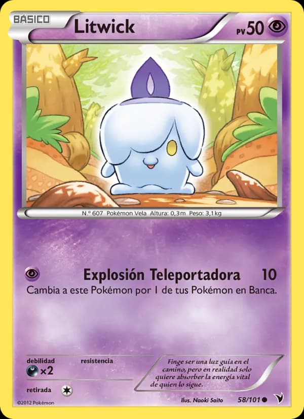 Litwick card in Spanish