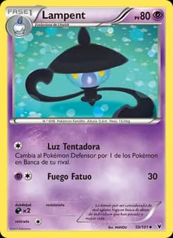 Lampent card in Spanish