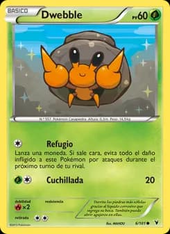 Dwebble card in Spanish