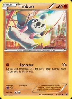 Timburr card in Spanish