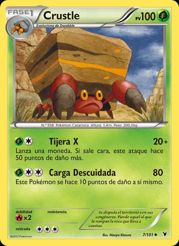 Crustle card in Spanish