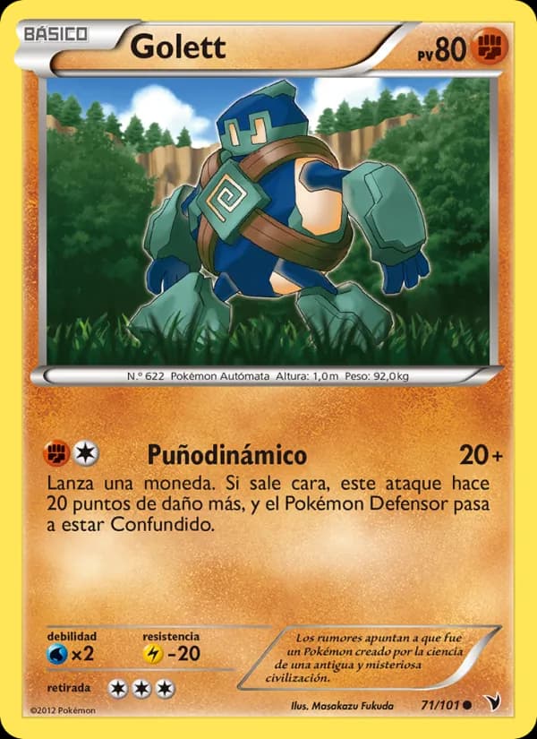 Golett card in Spanish