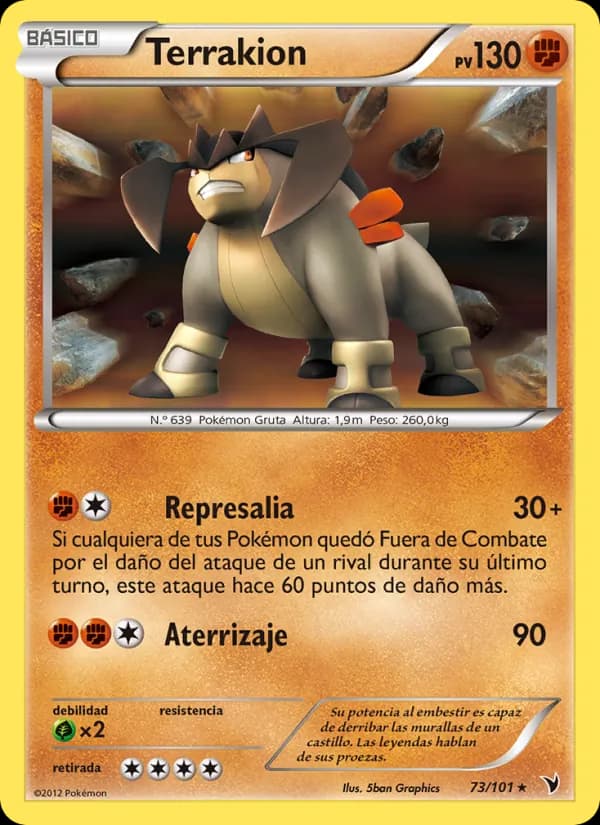 Terrakion card in Spanish