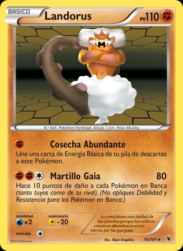 Landorus card in Spanish