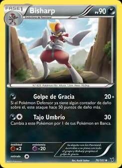 Bisharp card in Spanish
