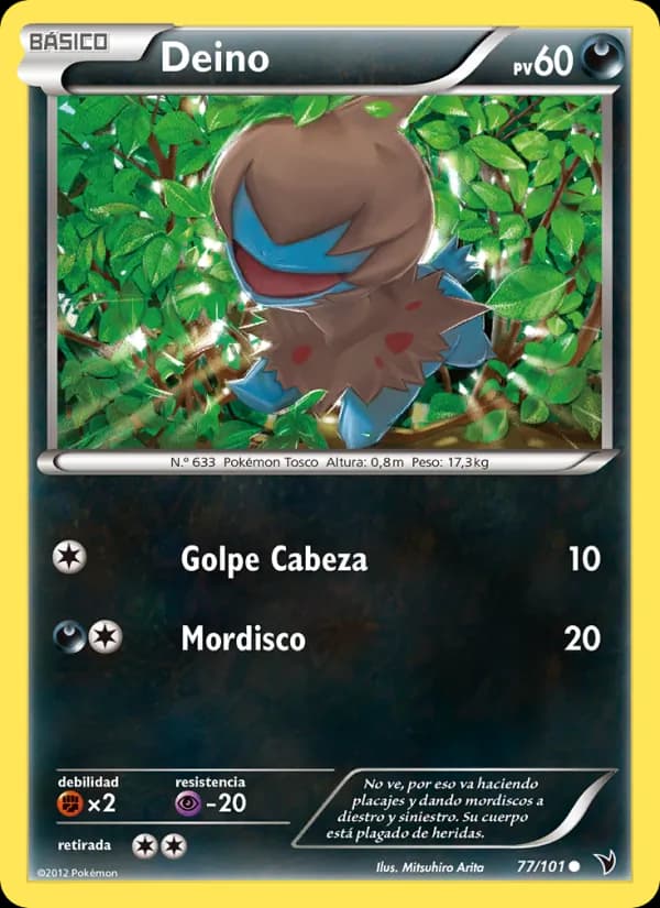 Deino card in Spanish