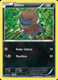 Deino card in Spanish
