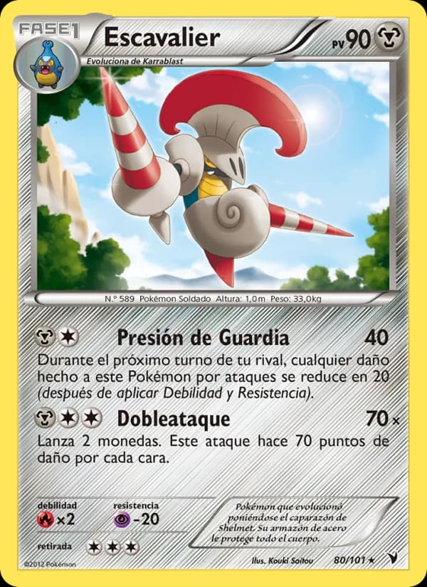 Escavalier card in Spanish