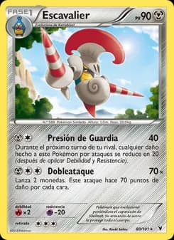 Escavalier card in Spanish