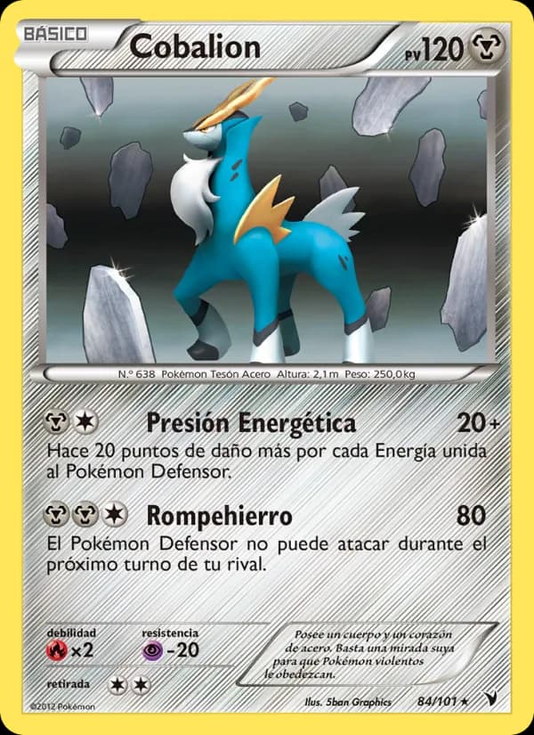 Cobalion card in Spanish