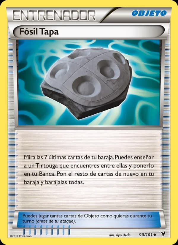 Fósil Tapa card in Spanish