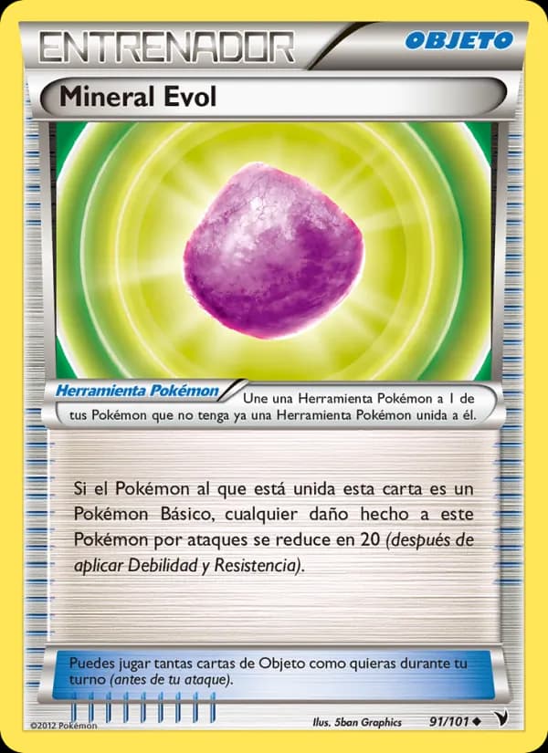 Mineral Evol card in Spanish