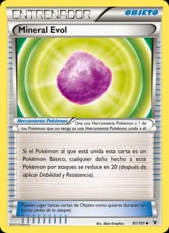 Mineral Evol card in Spanish