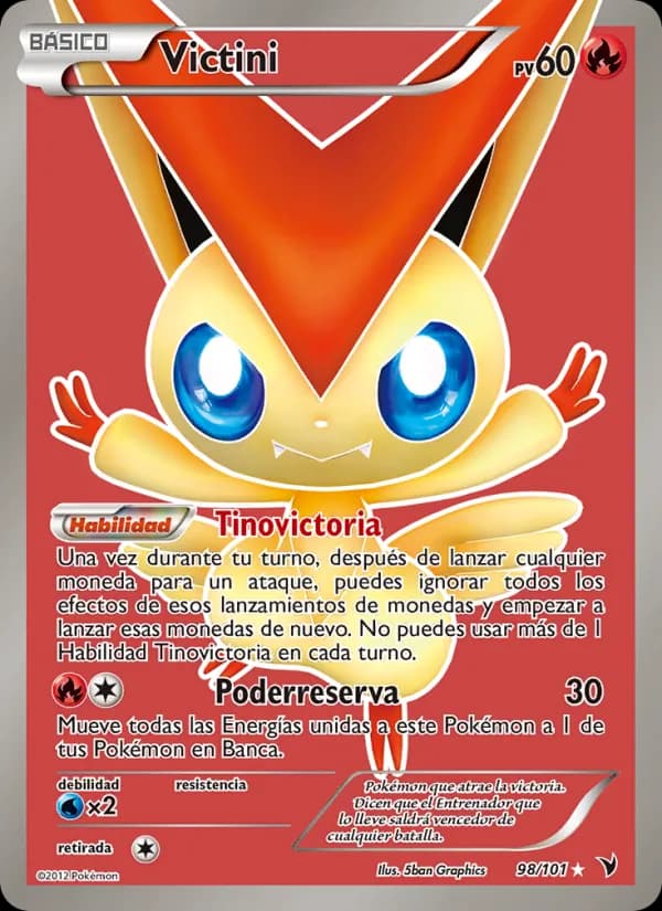 Victini card in Spanish