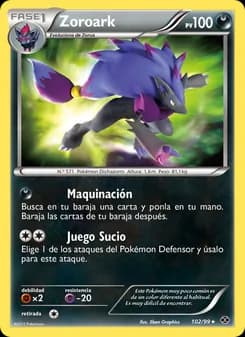 Zoroark card in Spanish