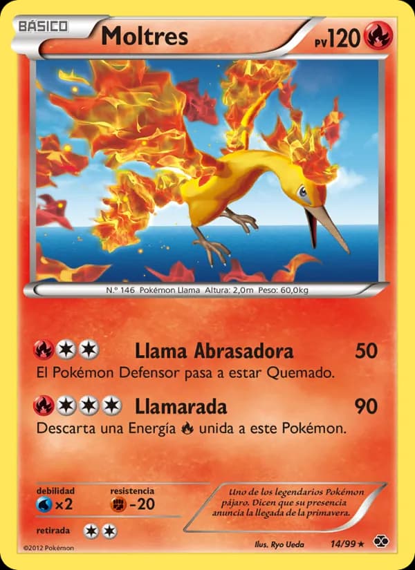 Moltres card in Spanish