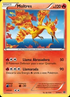 Moltres card in Spanish
