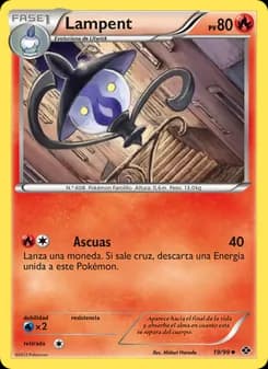 Lampent card in Spanish